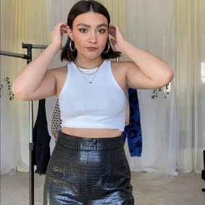 Black leather pants